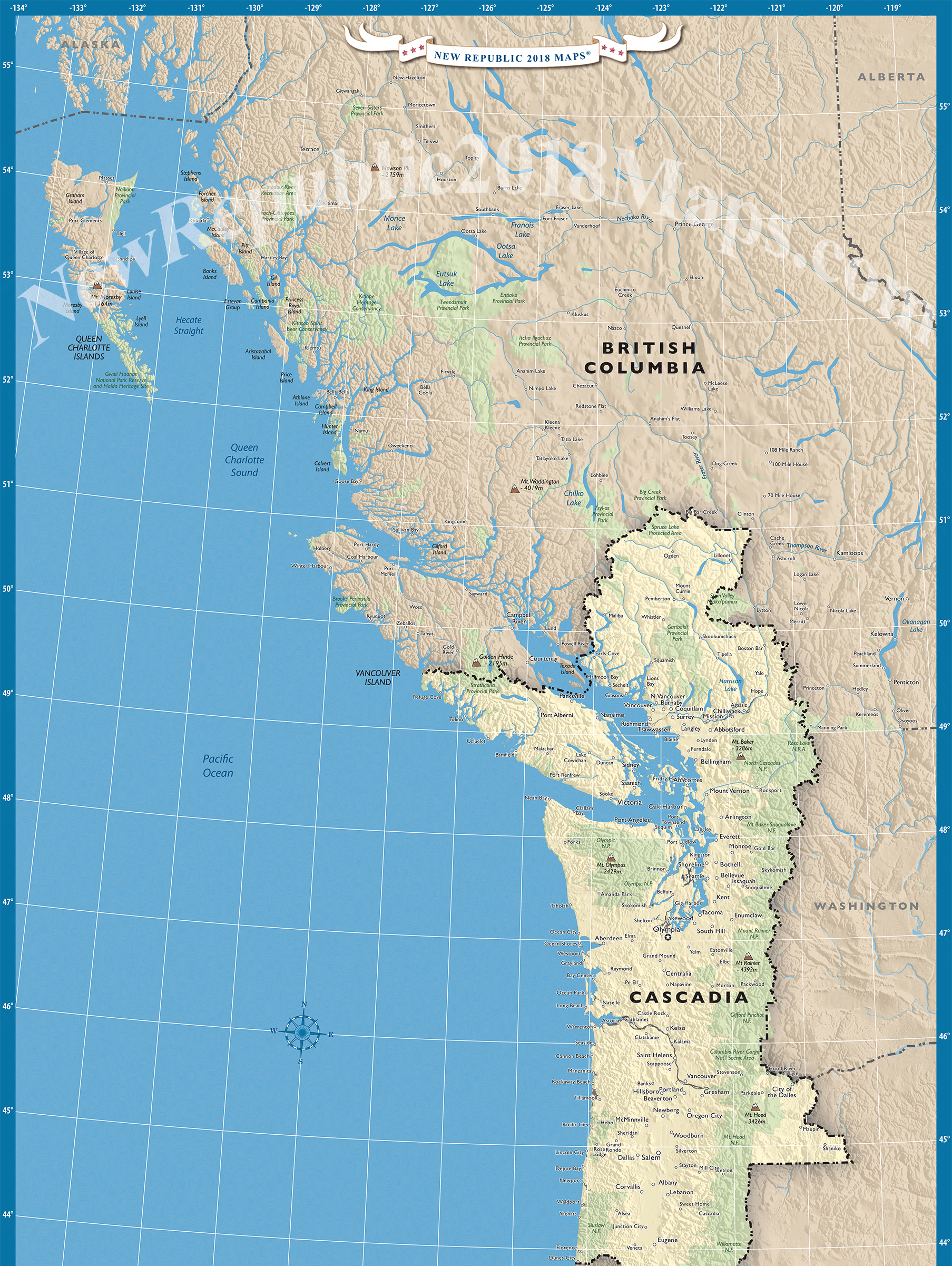 British Columbia and Cascadia